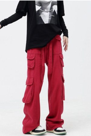 Quick Outfits, Modest Fashion Outfits Ideas Drawstring Belt Cargo Pants