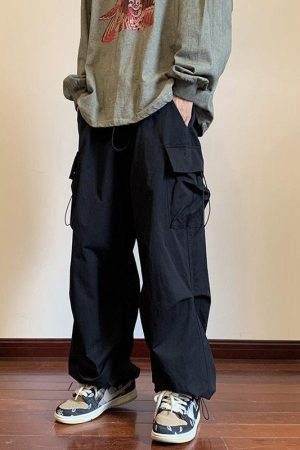 Quick Outfits, Modest Fashion Outfits Ideas Drawstring Cargo Pants