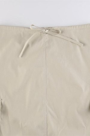 Quick Outfits, Modest Fashion Outfits Ideas Drawstring Parachute Maxi Skirt