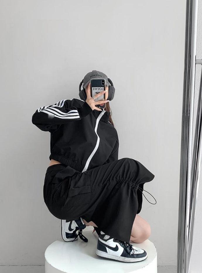 Quick Outfits, Modest Fashion Outfits Ideas Drawstring Parachute Midi Skirt Quick Outfits, Modest Fashion Outfits Ideas Drawstring Parachute Midi Skirt