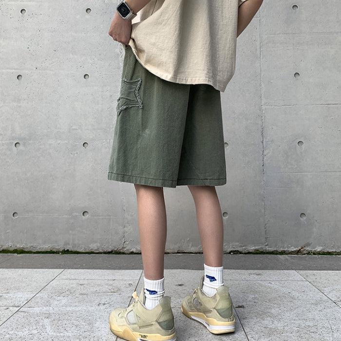 Quick Outfits, Modest Fashion Outfits Ideas Drawstring Star Embroidered Shorts Quick Outfits, Modest Fashion Outfits Ideas Drawstring Star Embroidered Shorts