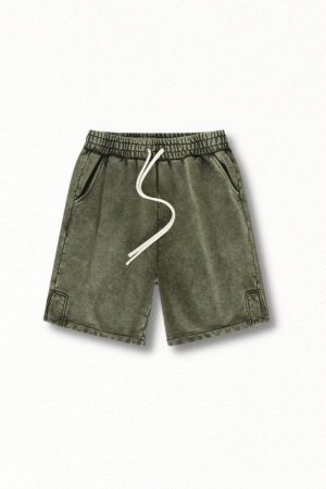 Quick Outfits, Modest Fashion Outfits Ideas Drawstring Waist Loose Shorts