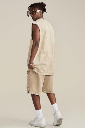 Quick Outfits, Modest Fashion Outfits Ideas Drawstring Waist Loose Shorts