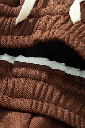 Quick Outfits, Modest Fashion Outfits Ideas Drawstring Waist Oversize Sweatshort