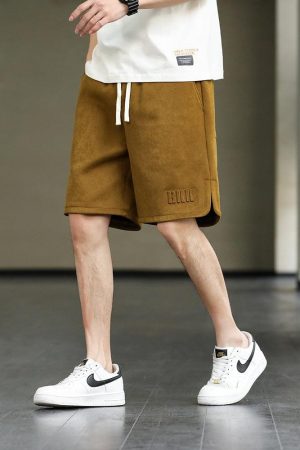 Quick Outfits, Modest Fashion Outfits Ideas Drawstring Waist Oversize Sweatshort