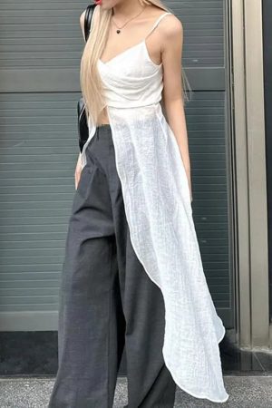 Quick Outfits, Modest Fashion Outfits Ideas Dress-Like Strap Top
