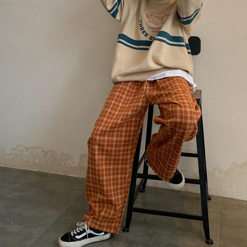 Quick Outfits, Modest Fashion Outfits Ideas Elasticated Waist Checkered Sweatpants Quick Outfits, Modest Fashion Outfits Ideas Elasticated Waist Checkered Sweatpants