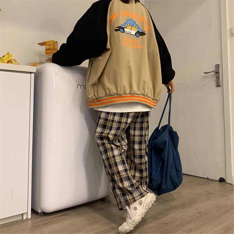Quick Outfits, Modest Fashion Outfits Ideas Elasticated Waist Checkered Sweatpants Quick Outfits, Modest Fashion Outfits Ideas Elasticated Waist Checkered Sweatpants