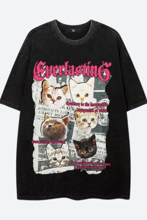 Quick Outfits, Modest Fashion Outfits Ideas Everlasting Cats Tee