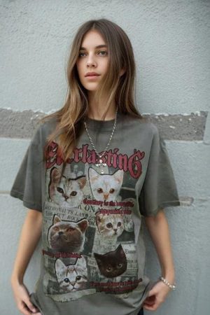 Quick Outfits, Modest Fashion Outfits Ideas Everlasting Cats Tee
