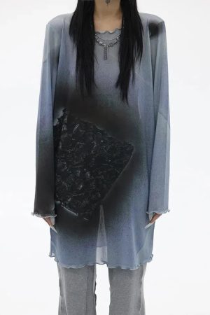 Quick Outfits, Modest Fashion Outfits Ideas Extra Long Mesh Top