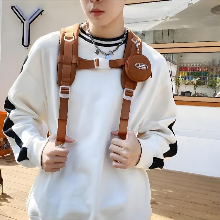 Quick Outfits, Modest Fashion Outfits Ideas Extra Pockets Casual School Backpack Quick Outfits, Modest Fashion Outfits Ideas Extra Pockets Casual School Backpack