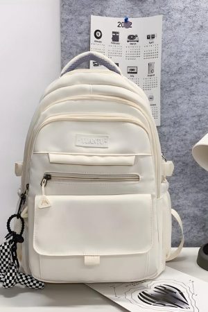 Quick Outfits, Modest Fashion Outfits Ideas Extra Pockets Large School Backpack