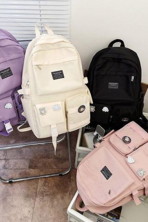 Quick Outfits, Modest Fashion Outfits Ideas Extra Pockets Unisex School Backpack