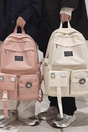Quick Outfits, Modest Fashion Outfits Ideas Extra Pockets Unisex School Backpack