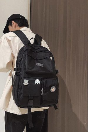 Quick Outfits, Modest Fashion Outfits Ideas Extra Pockets Unisex School Backpack