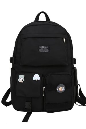 Quick Outfits, Modest Fashion Outfits Ideas Extra Pockets Unisex School Backpack