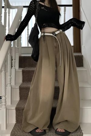 Quick Outfits, Modest Fashion Outfits Ideas Extreme Wide Leg Pants