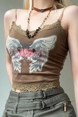 Quick Outfits, Modest Fashion Outfits Ideas Fairy Grunge Angel Wings Top