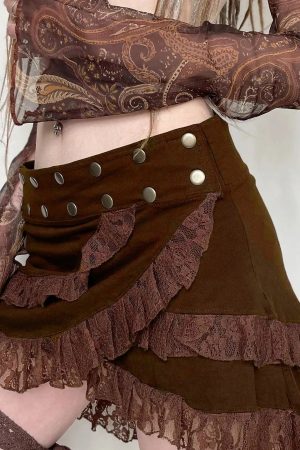 Quick Outfits, Modest Fashion Outfits Ideas Fairy Grunge Asymmetric Mini Skirt