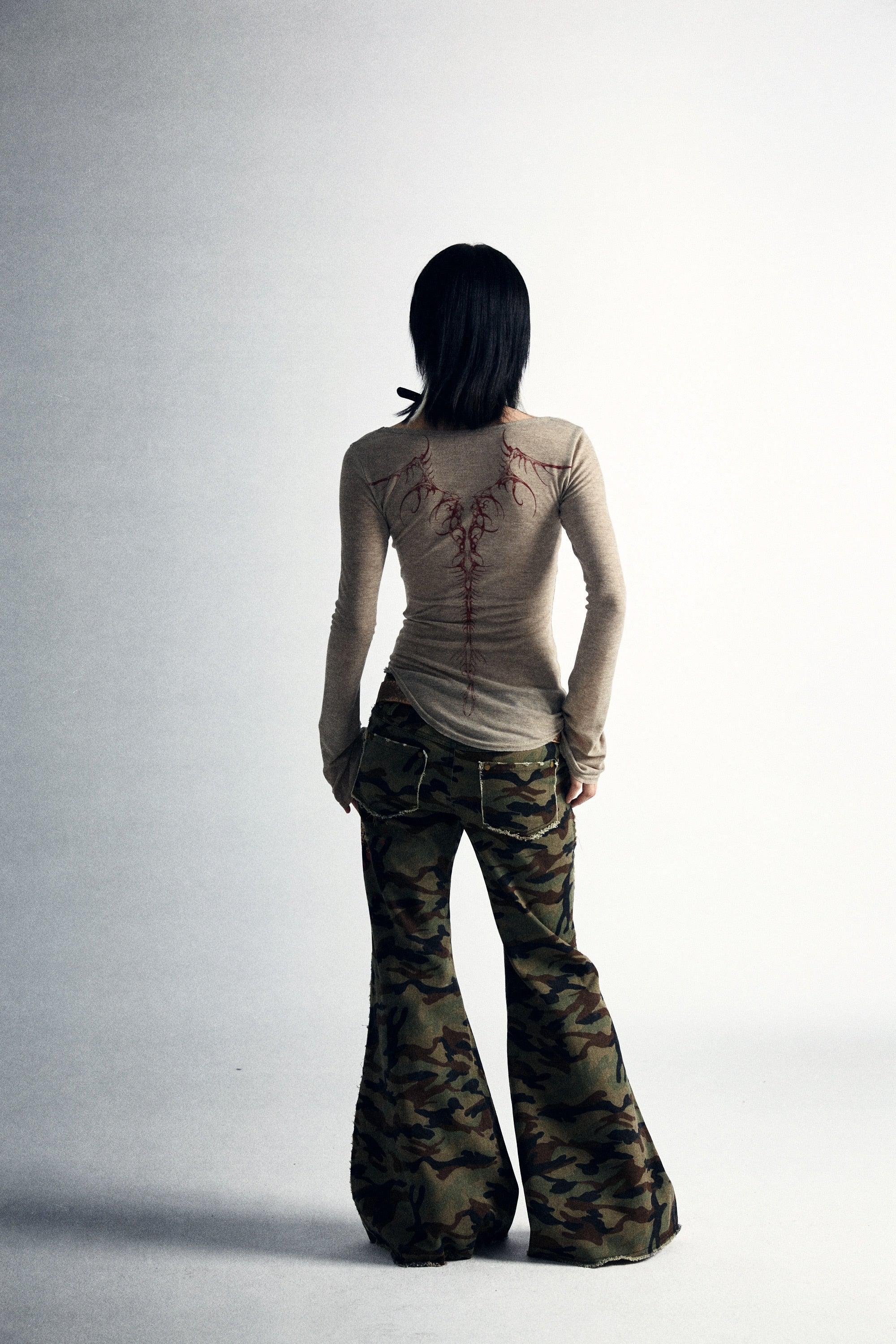 Quick Outfits, Modest Fashion Outfits Ideas Fairy Grunge Back Print Top Quick Outfits, Modest Fashion Outfits Ideas Fairy Grunge Back Print Top