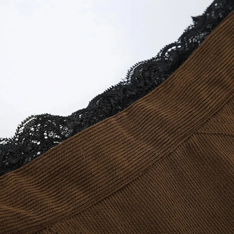 Quick Outfits, Modest Fashion Outfits Ideas Fairy Grunge Corduroy Midi Skirt Quick Outfits, Modest Fashion Outfits Ideas Fairy Grunge Corduroy Midi Skirt