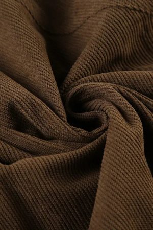 Quick Outfits, Modest Fashion Outfits Ideas Fairy Grunge Corduroy Midi Skirt