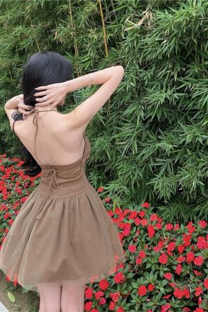 Quick Outfits, Modest Fashion Outfits Ideas Fairy Grunge Corset Mini Dress