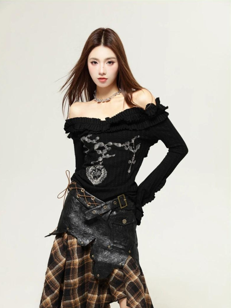 Quick Outfits, Modest Fashion Outfits Ideas Fairy Grunge Cut Out Shoulder Top Quick Outfits, Modest Fashion Outfits Ideas Fairy Grunge Cut Out Shoulder Top