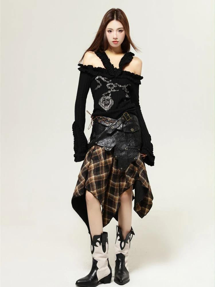 Quick Outfits, Modest Fashion Outfits Ideas Fairy Grunge Cut Out Shoulder Top Quick Outfits, Modest Fashion Outfits Ideas Fairy Grunge Cut Out Shoulder Top