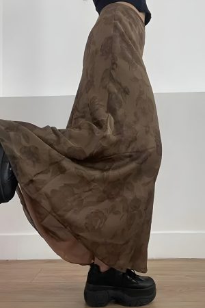 Quick Outfits, Modest Fashion Outfits Ideas Fairy Grunge Floral Maxi Skirt