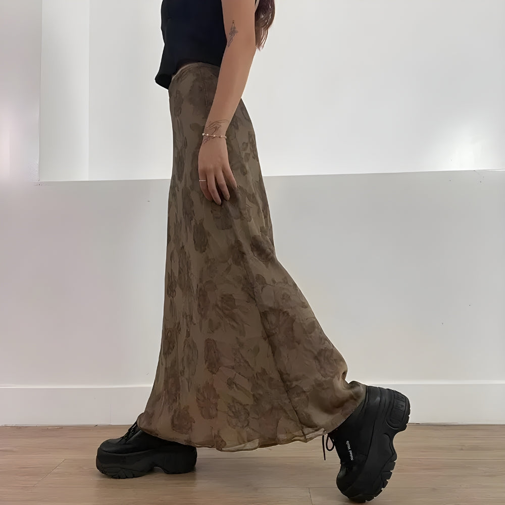 Quick Outfits, Modest Fashion Outfits Ideas Fairy Grunge Floral Maxi Skirt Quick Outfits, Modest Fashion Outfits Ideas Fairy Grunge Floral Maxi Skirt