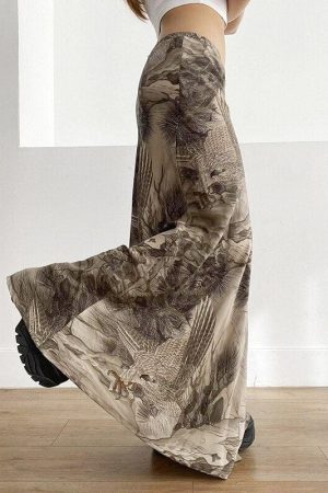 Quick Outfits, Modest Fashion Outfits Ideas Fairy Grunge Forest Maxi Skirt