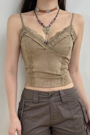 Quick Outfits, Modest Fashion Outfits Ideas Fairy Grunge Frilled Lace Top