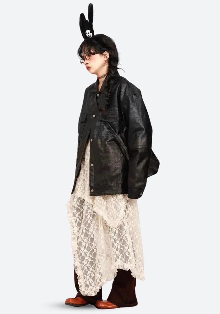 Quick Outfits, Modest Fashion Outfits Ideas Fairy Grunge Lace Midi Skirt Quick Outfits, Modest Fashion Outfits Ideas Fairy Grunge Lace Midi Skirt