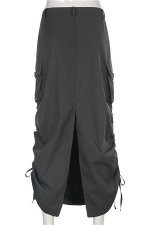 Quick Outfits, Modest Fashion Outfits Ideas Fairy Grunge Parachute Maxi Skirt