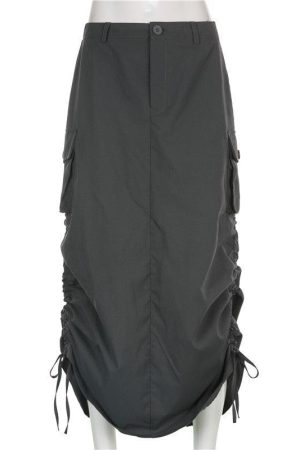 Quick Outfits, Modest Fashion Outfits Ideas Fairy Grunge Parachute Maxi Skirt