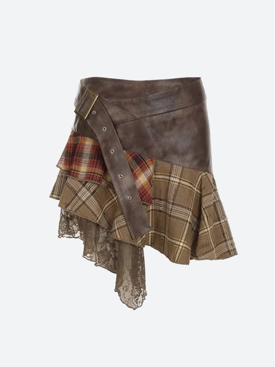 Quick Outfits, Modest Fashion Outfits Ideas Fairy Grunge Patchwork Mini Skirt Quick Outfits, Modest Fashion Outfits Ideas Fairy Grunge Patchwork Mini Skirt