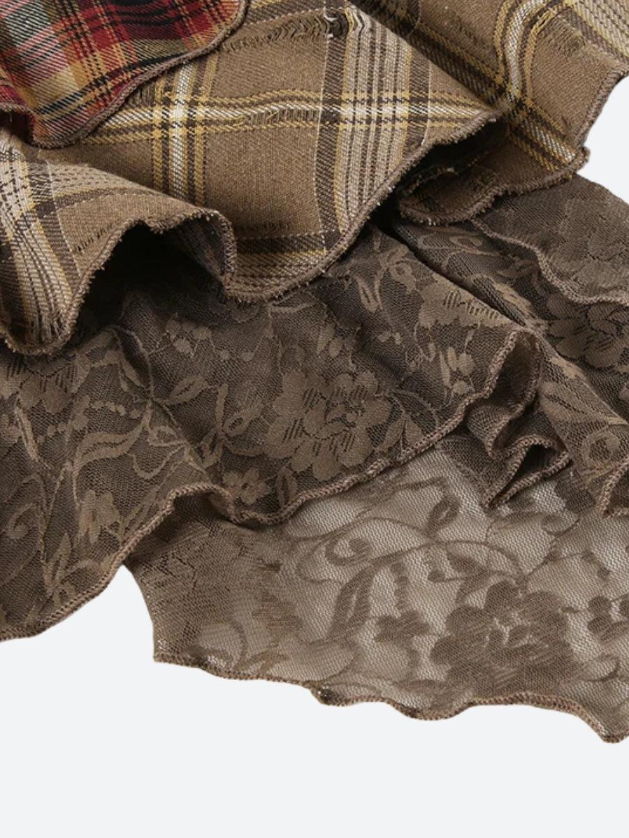 Quick Outfits, Modest Fashion Outfits Ideas Fairy Grunge Patchwork Mini Skirt Quick Outfits, Modest Fashion Outfits Ideas Fairy Grunge Patchwork Mini Skirt