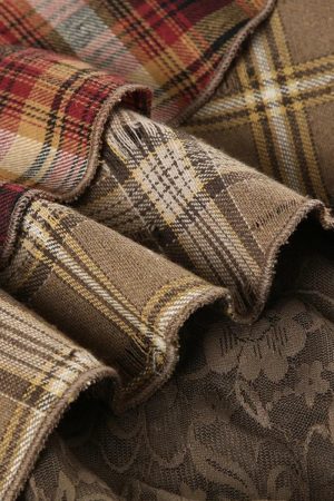 Quick Outfits, Modest Fashion Outfits Ideas Fairy Grunge Patchwork Mini Skirt