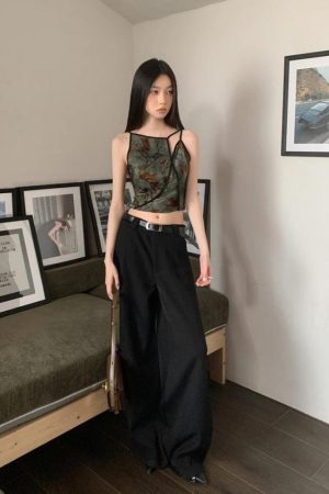 Quick Outfits, Modest Fashion Outfits Ideas Fairycore Floral Asymmetric Top