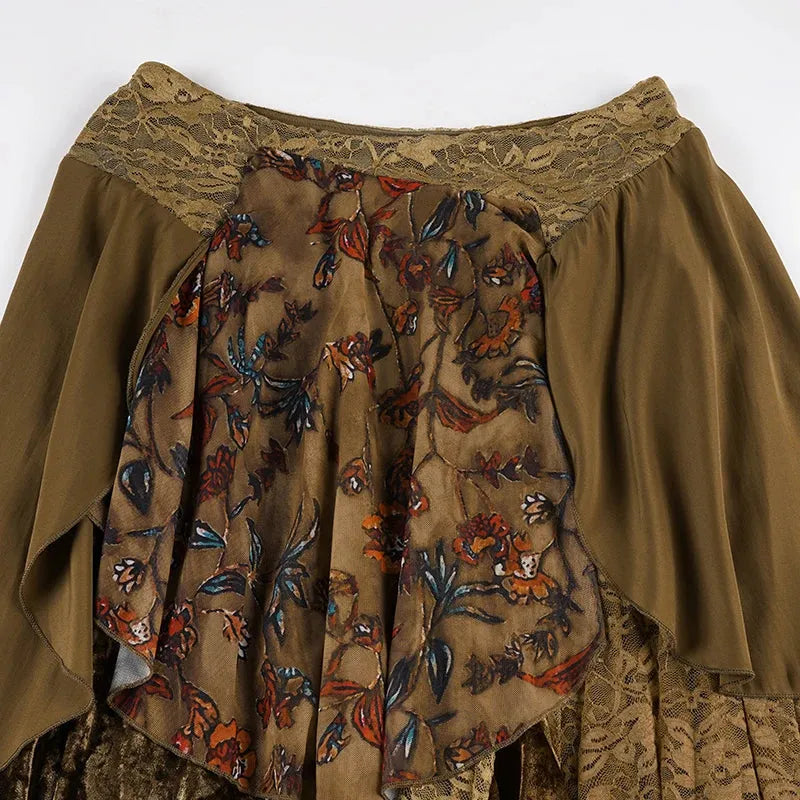 Quick Outfits, Modest Fashion Outfits Ideas Fairycore Layered Midi Skirt Quick Outfits, Modest Fashion Outfits Ideas Fairycore Layered Midi Skirt