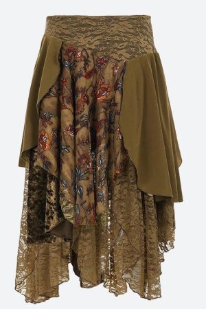 Quick Outfits, Modest Fashion Outfits Ideas Fairycore Layered Midi Skirt