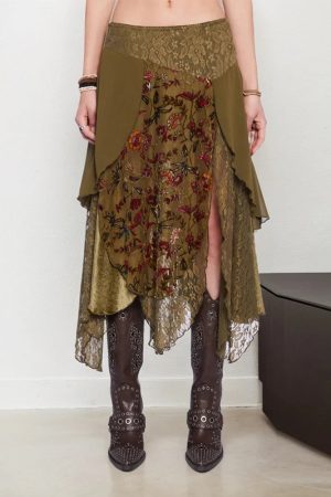 Quick Outfits, Modest Fashion Outfits Ideas Fairycore Layered Midi Skirt