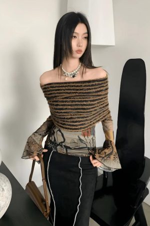 Quick Outfits, Modest Fashion Outfits Ideas Fairycore Off Shoulder Top