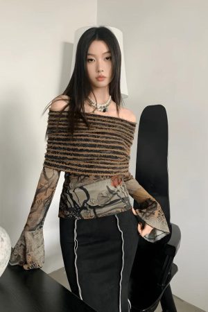 Quick Outfits, Modest Fashion Outfits Ideas Fairycore Off Shoulder Top