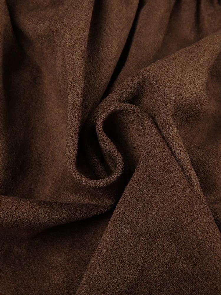 Quick Outfits, Modest Fashion Outfits Ideas Fairycore Suede Mini Skirt Quick Outfits, Modest Fashion Outfits Ideas Fairycore Suede Mini Skirt