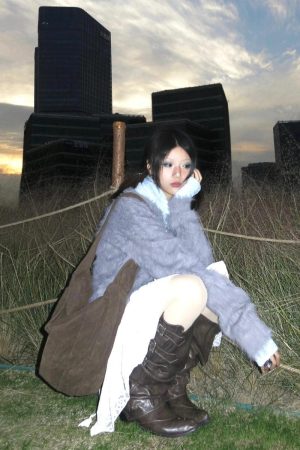 Quick Outfits, Modest Fashion Outfits Ideas Faux Fur Cardigan