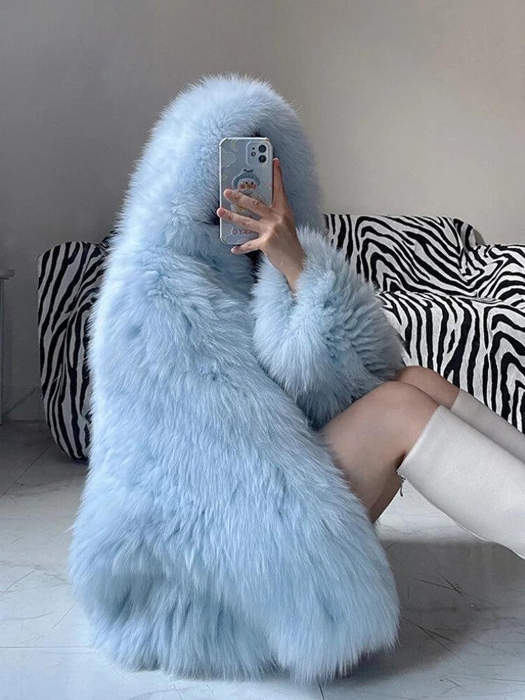 Quick Outfits, Modest Fashion Outfits Ideas Faux Fur Hooded Jacket Quick Outfits, Modest Fashion Outfits Ideas Faux Fur Hooded Jacket