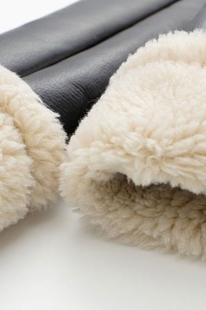 Quick Outfits, Modest Fashion Outfits Ideas Faux Fur Lined Biker Jacket